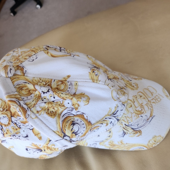 Versace White and Gold Baroque Hat - Picture 8 of 13